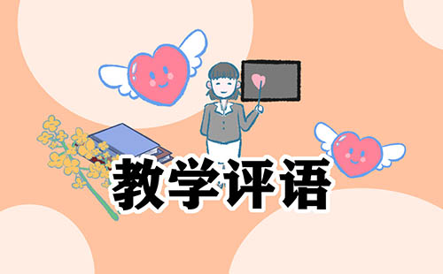 学校给优秀教师的评语